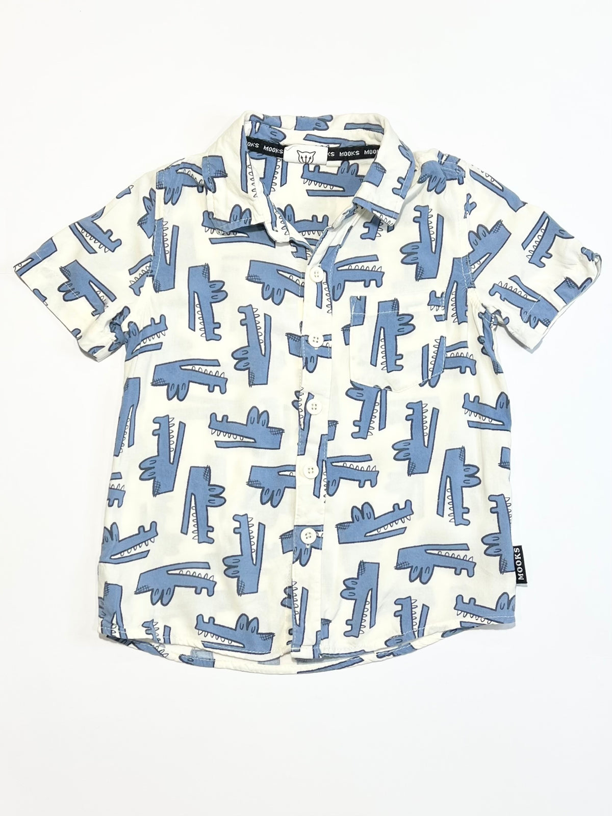 Blue crocs shirt - Size 3