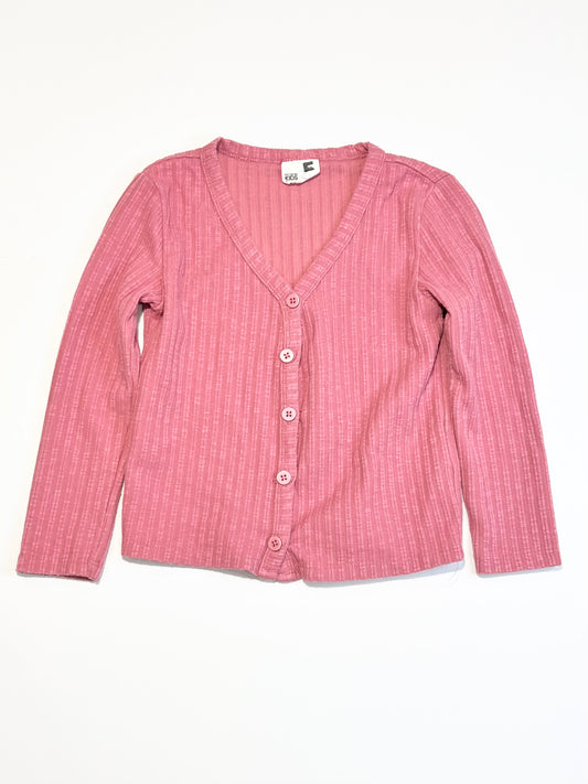 Ribbed jersey cardigan - Size 5