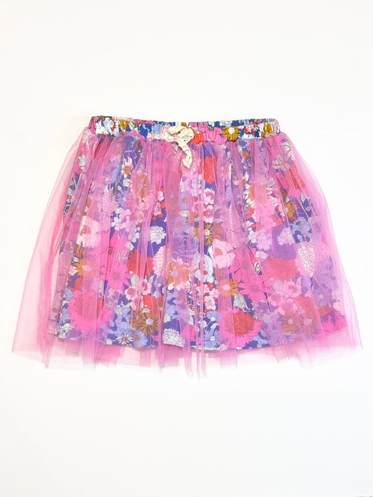 Floral tulle skirt - Size 5-6