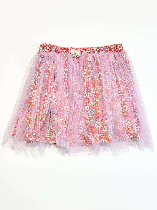 Floral tulle skirt - Size 5-6