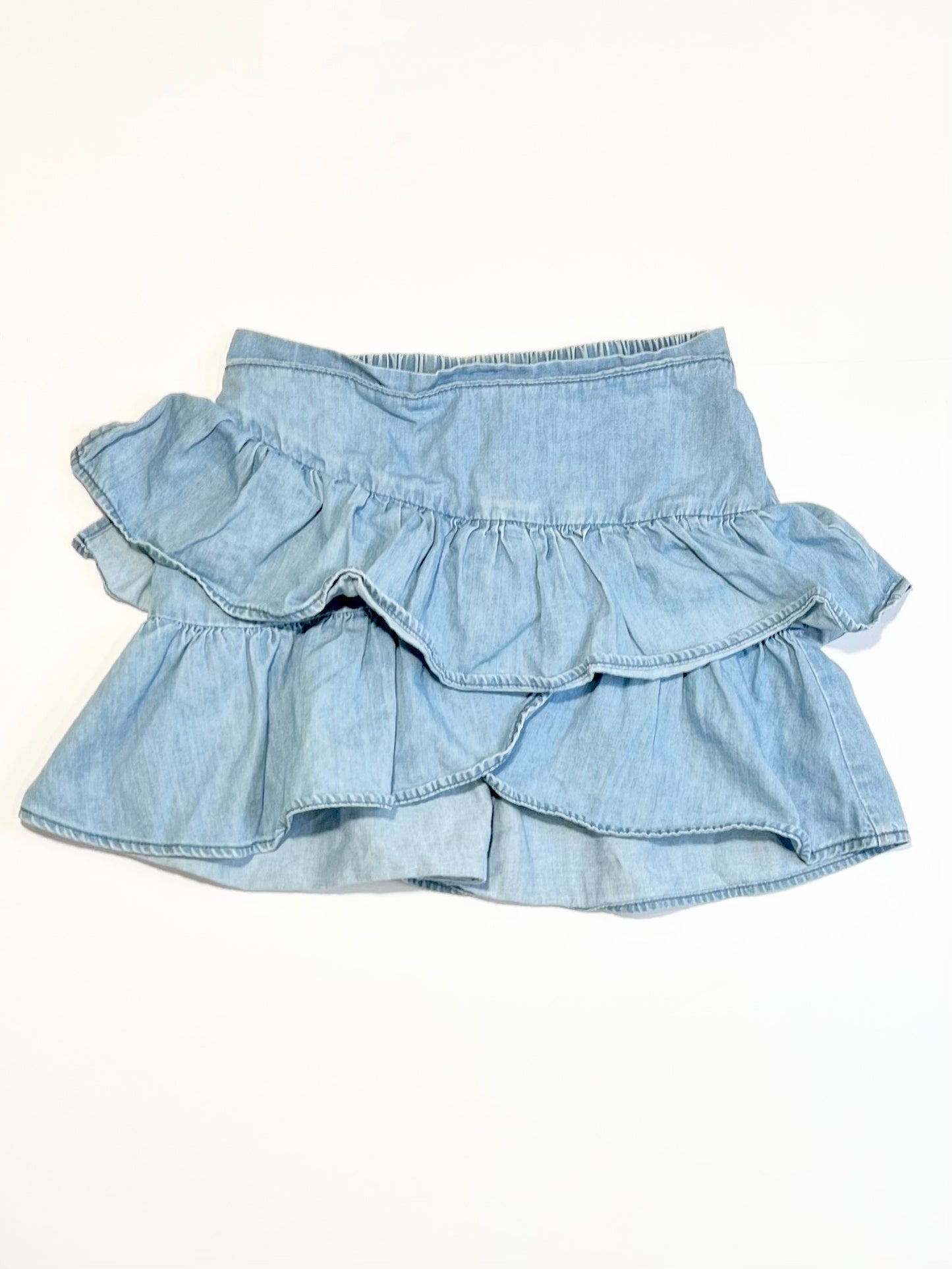Chambray ruffle skirt - Size 5