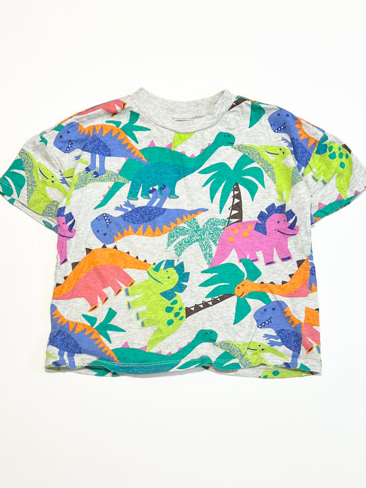 Rainbow dinos tee - Size 3