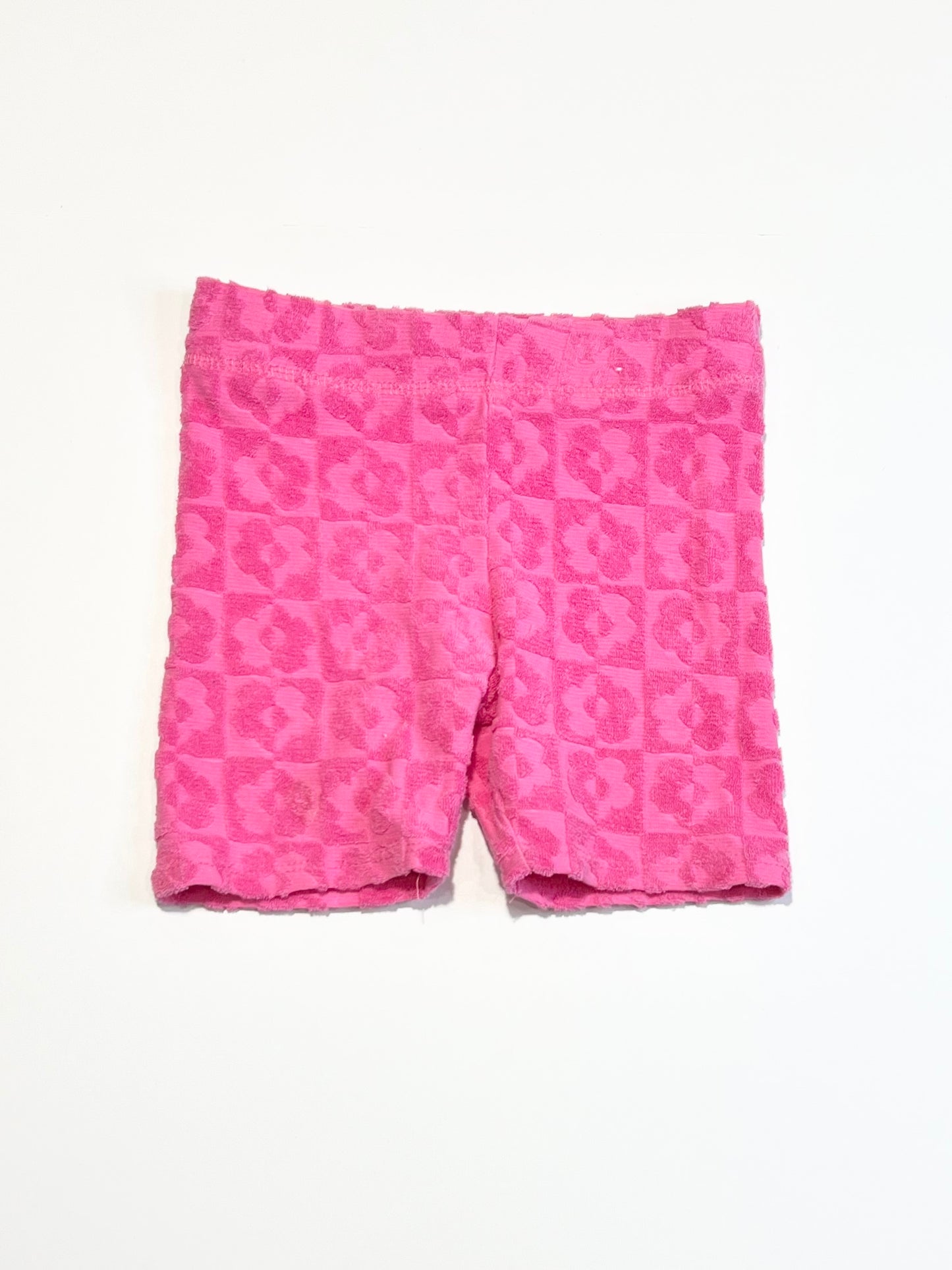 Terry floral bike shorts - Size 5