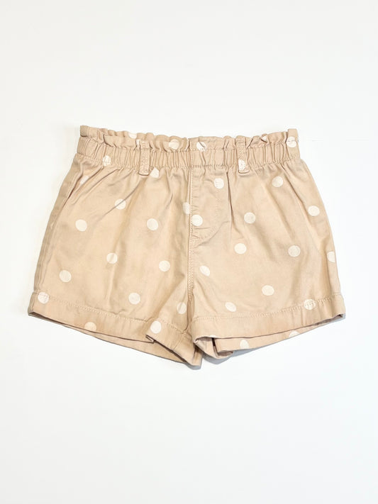 Tan spot shorts - Size 5