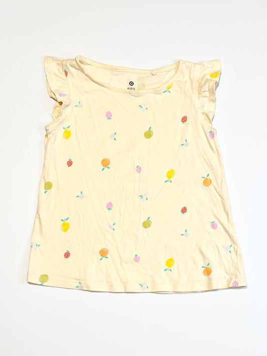 Orange fruity ruffle tank - Size 5