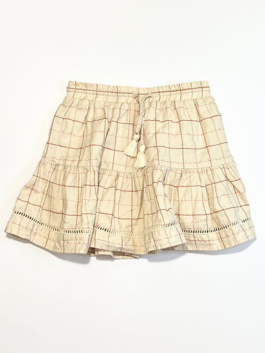 Checkered woven skirt - Size 3