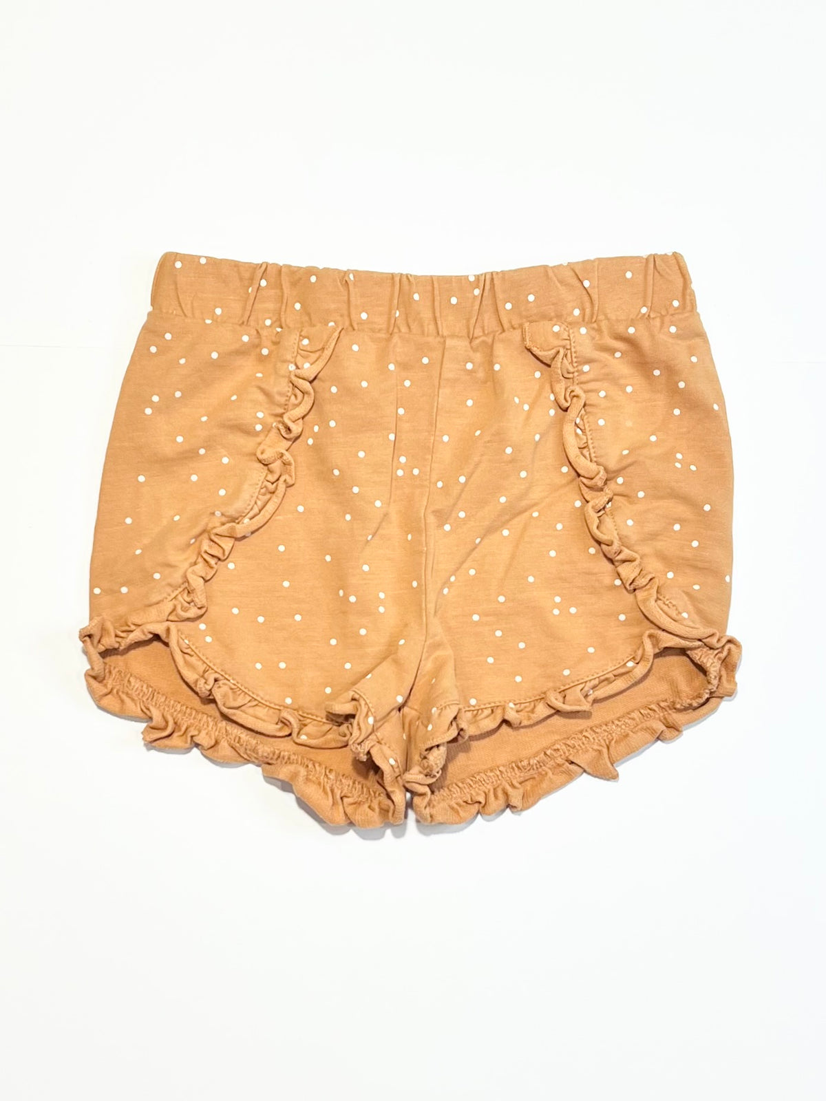 Brown ruffle shorts - Size 3