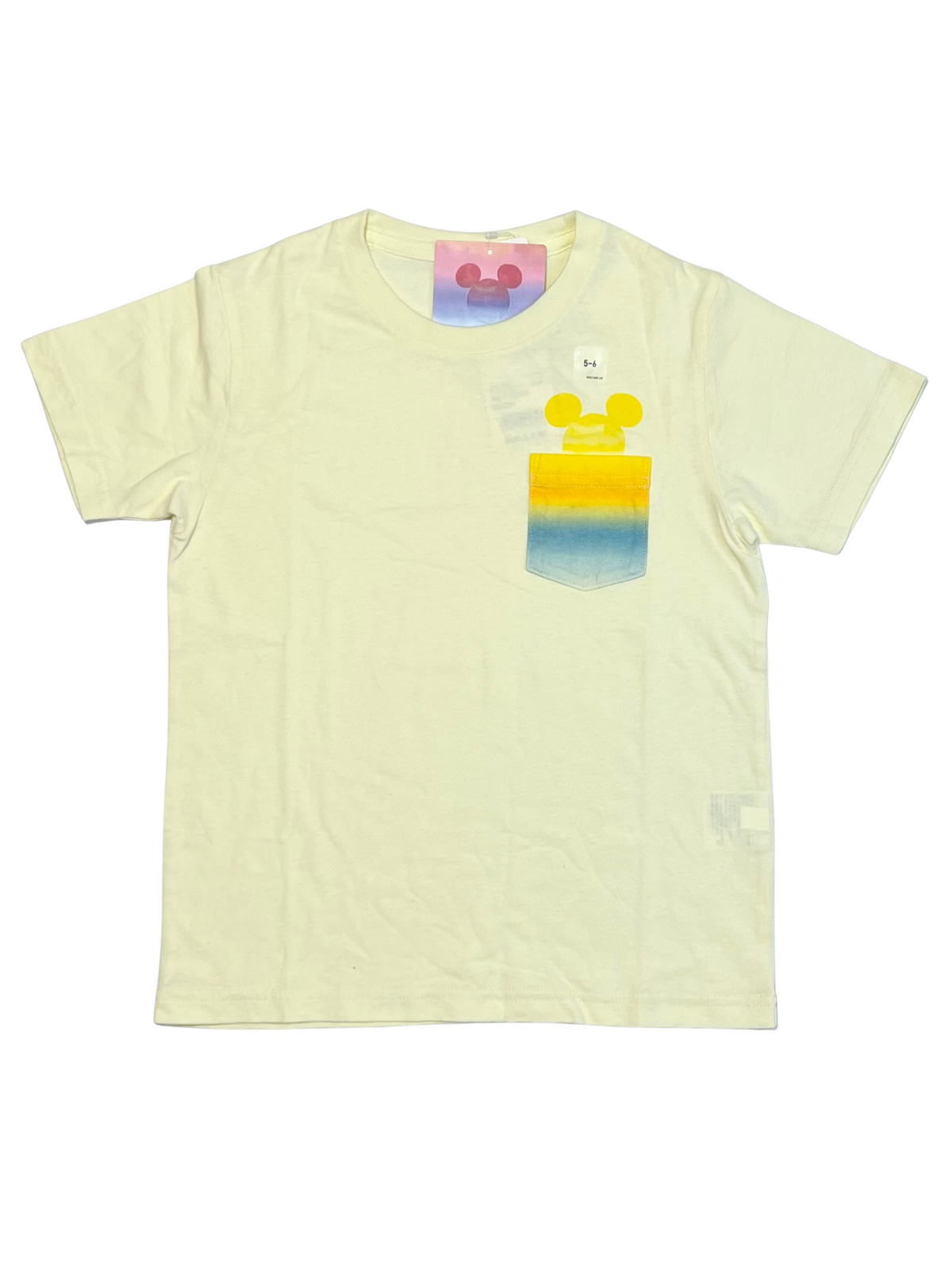 Yellow Mickey tee brand new - Size 5-6