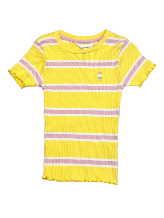 Ribbed ice cream tee - Size 5