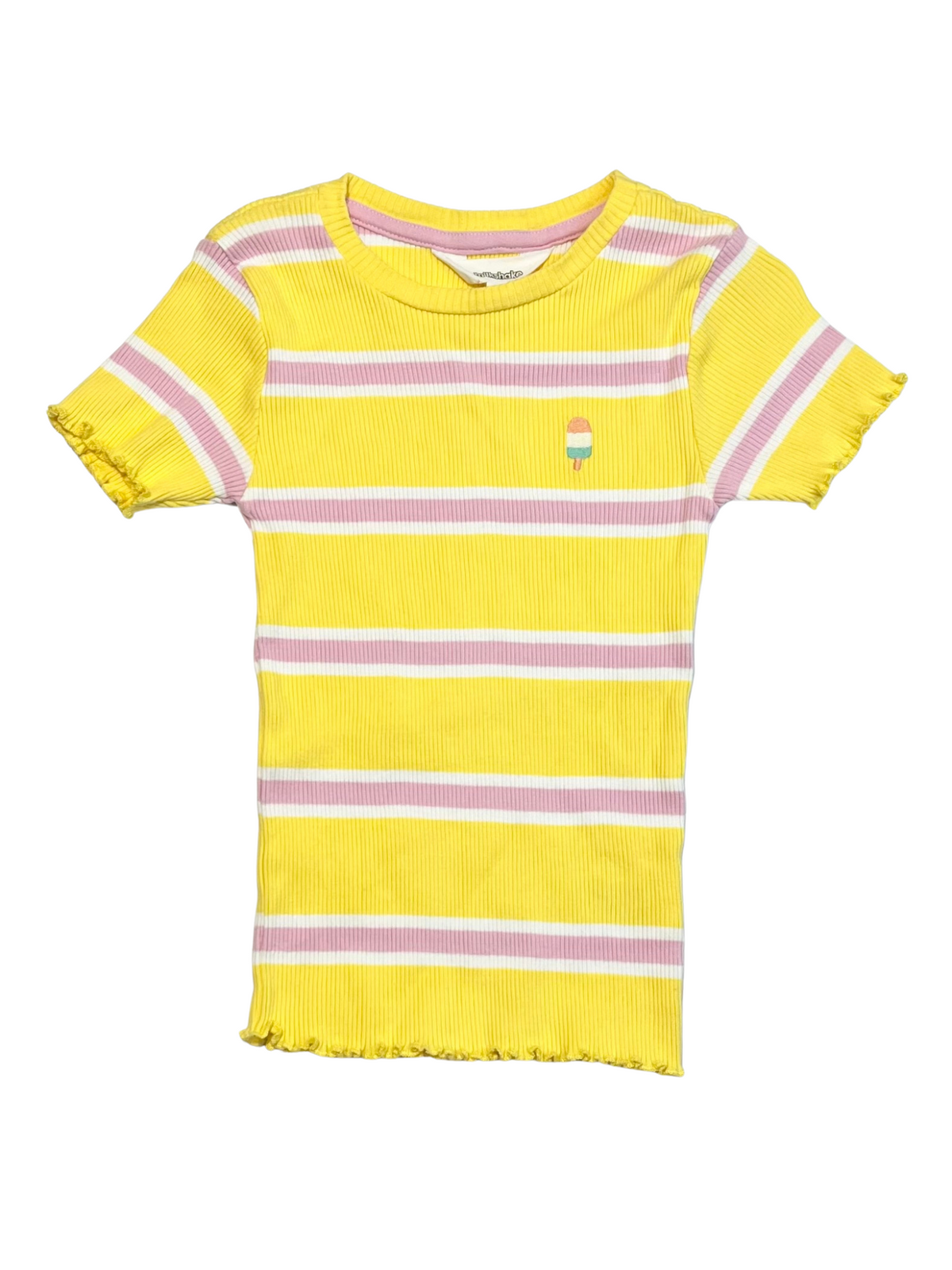 Ribbed ice cream tee - Size 5