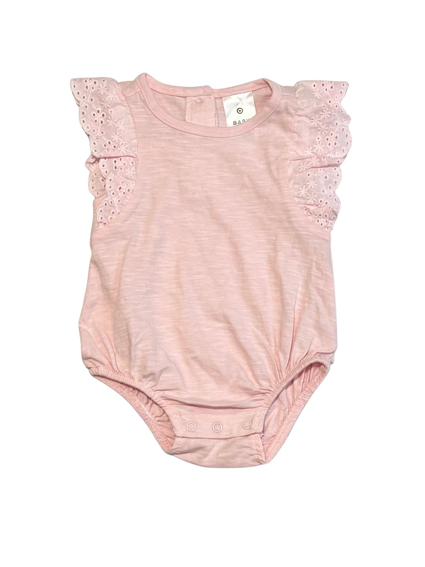 Pink ruffle bodysuit - Size 0000