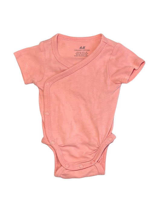 Pink cross-over bodysuit - Size 0000