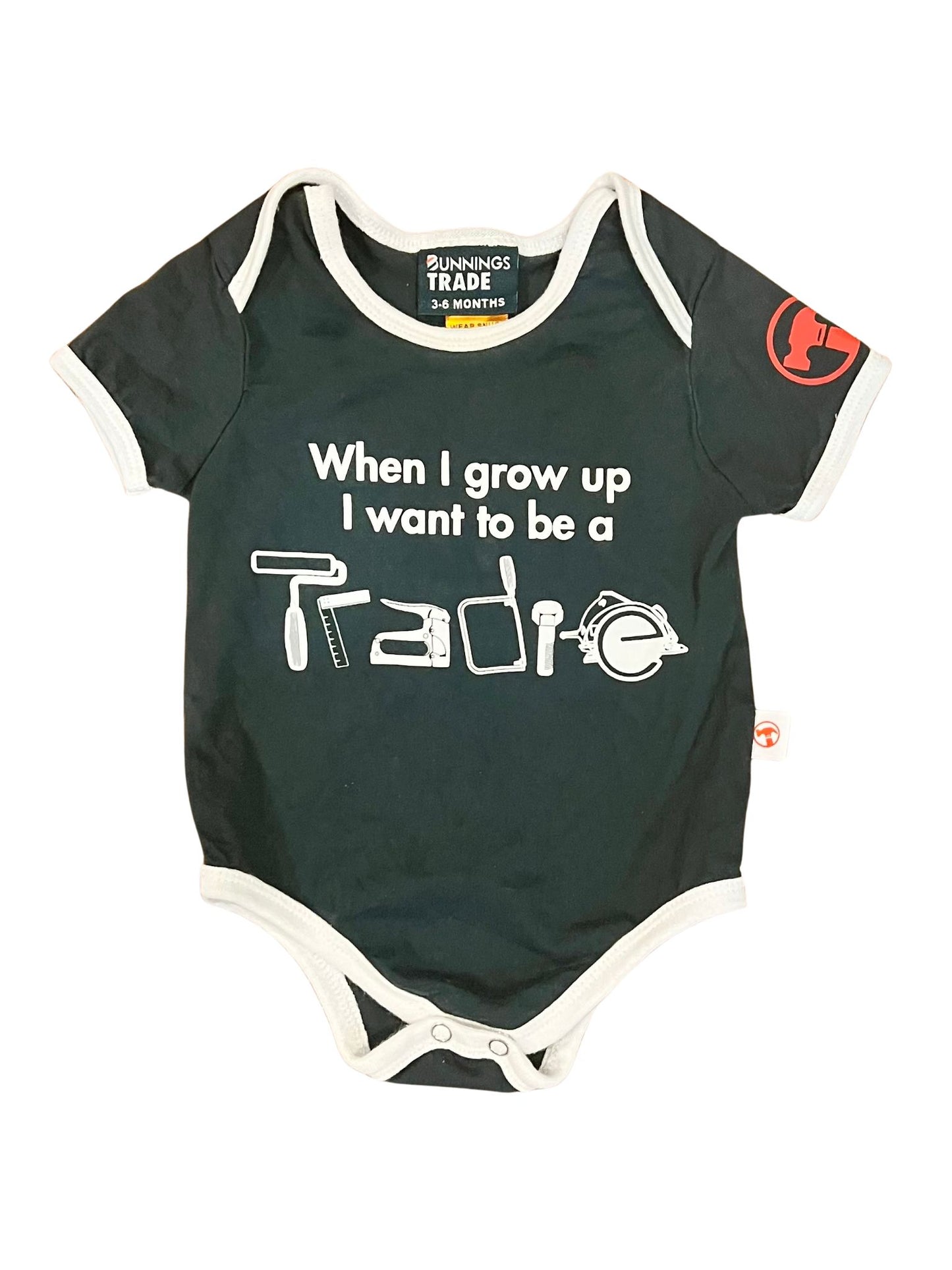 Green tradie bodysuit - Size 00