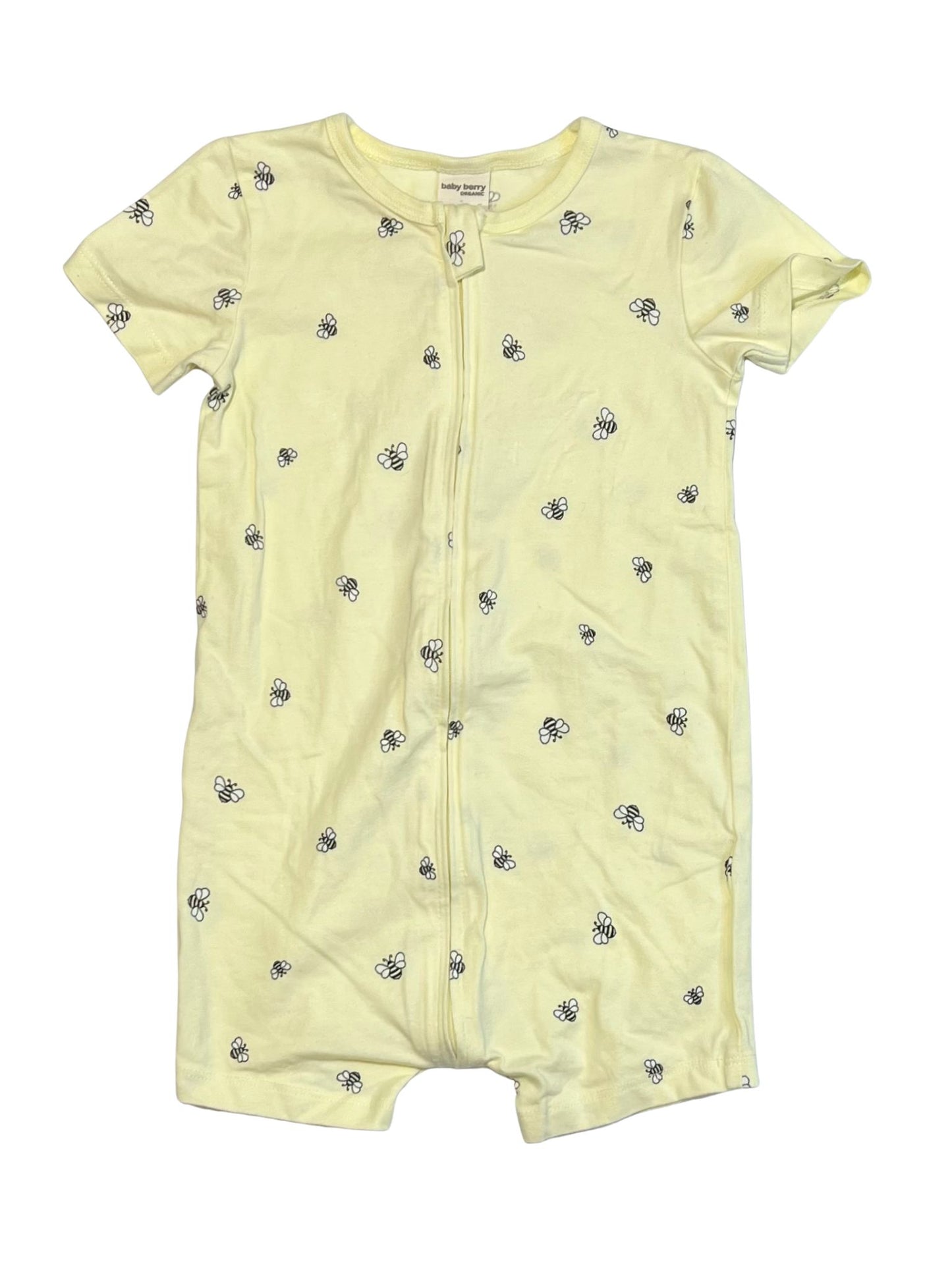 Bee zip romper - Size 2