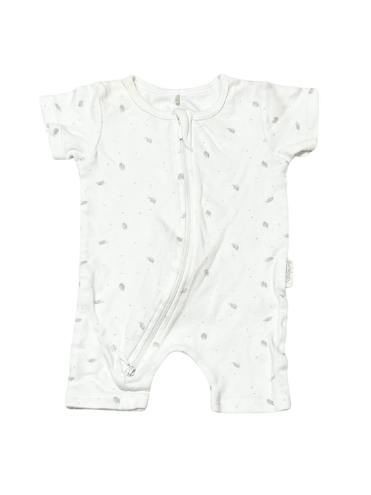 Grey leaf zip romper - Size 000