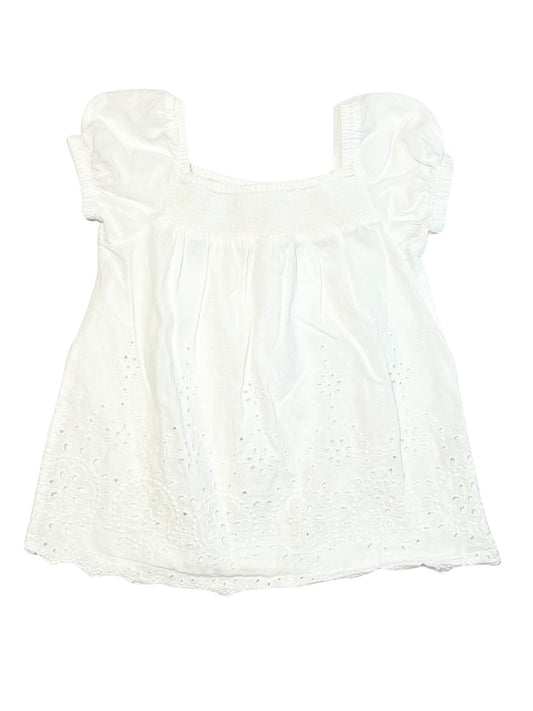 White cutwork top - Size 3