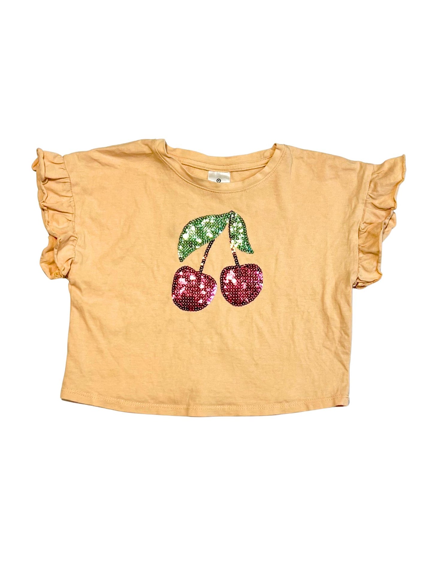 Sequined cherry tee - Size 2