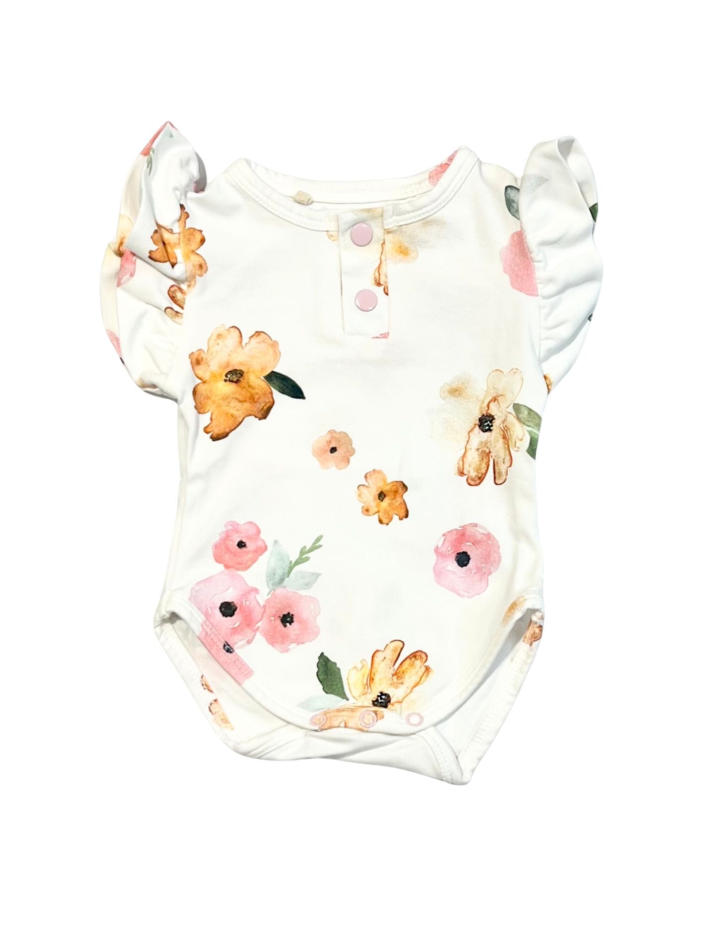 Floral frill bodysuit - Size 0000