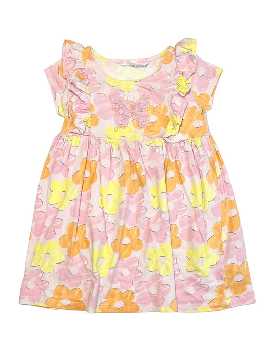 Butterfly ruffle jersey dress - Size 4