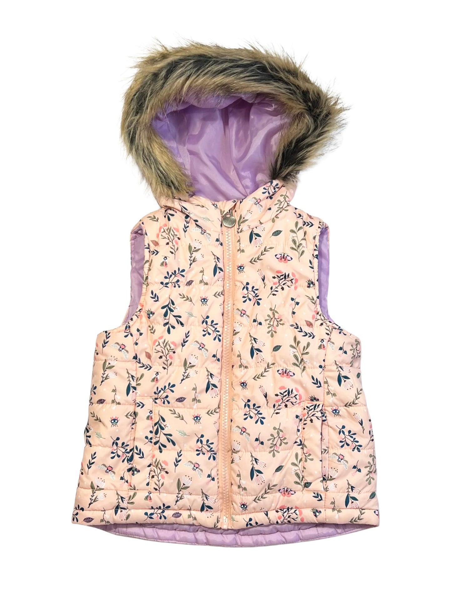Floral puffer vest - Size 3