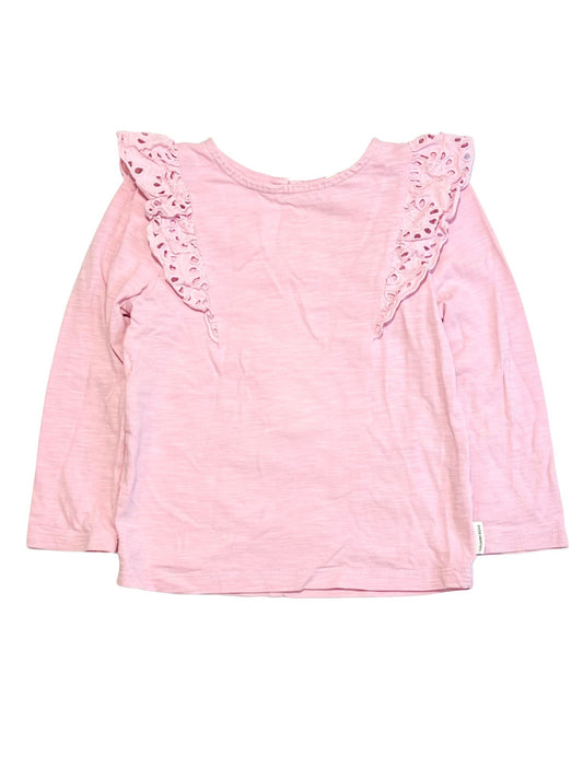 Pink ruffle top - Size 2