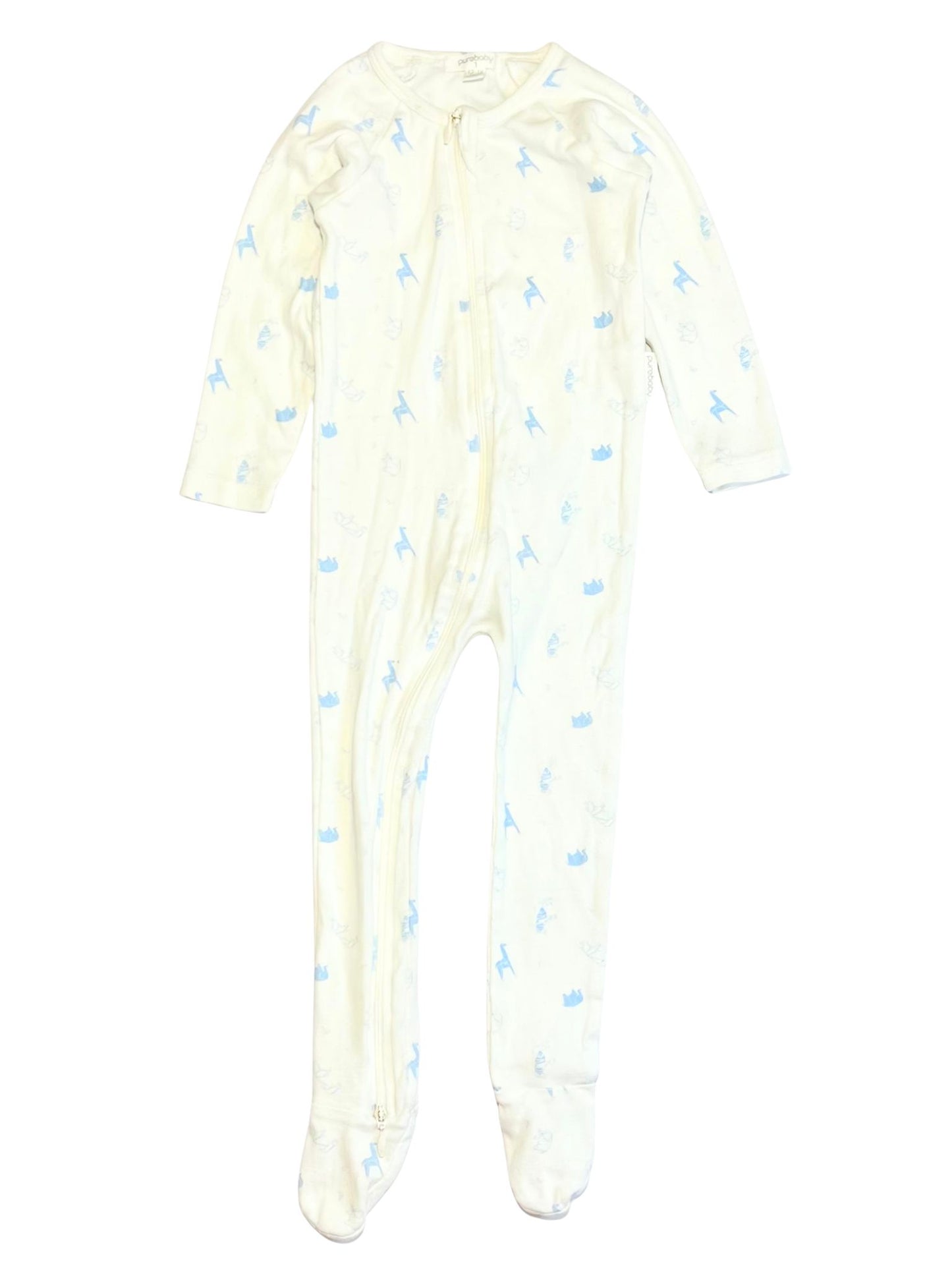Blue animals onesie - Size 1