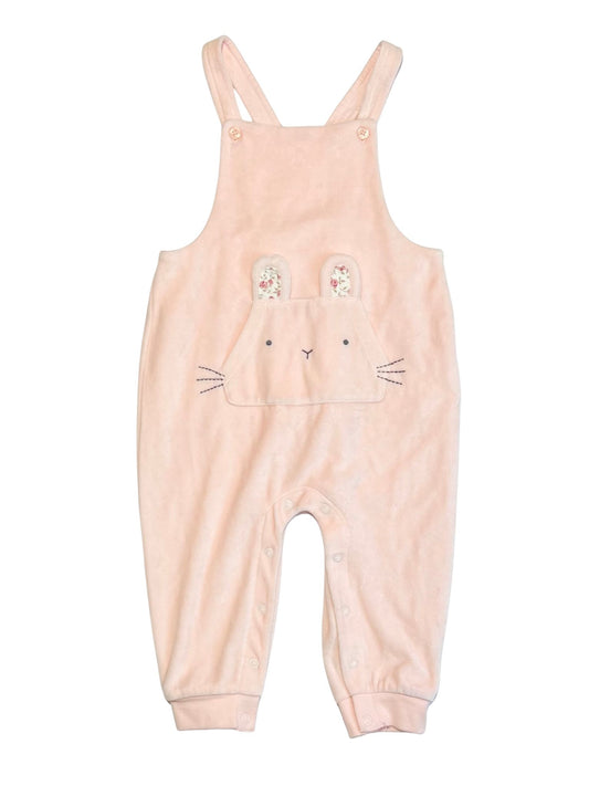 Pink velour overalls - Size 1