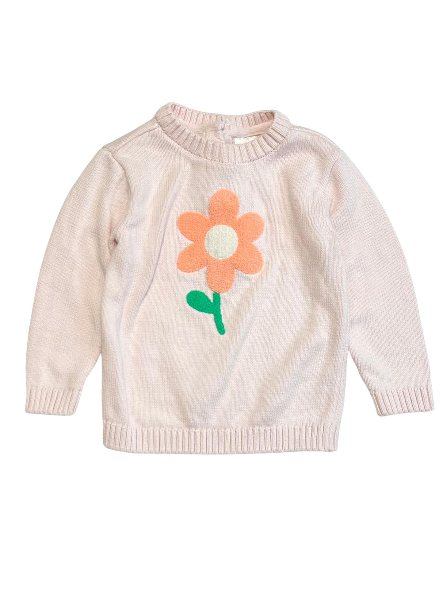 Flower knit jumper - Size 1