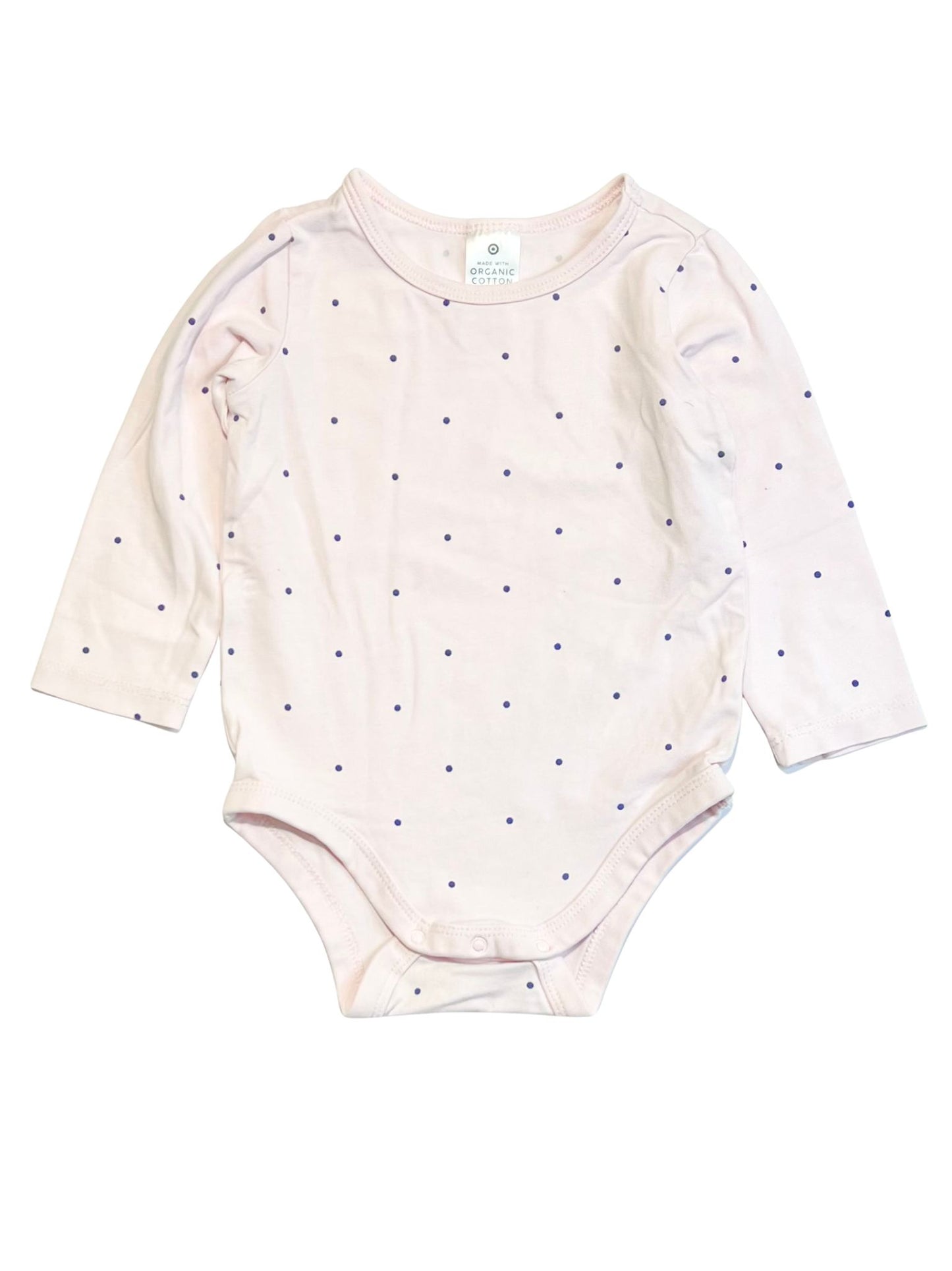 Pink spotty bodysuit - Size 0