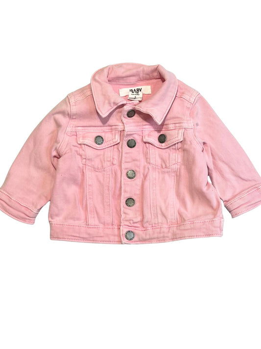 Pink denim jacket - Size 0