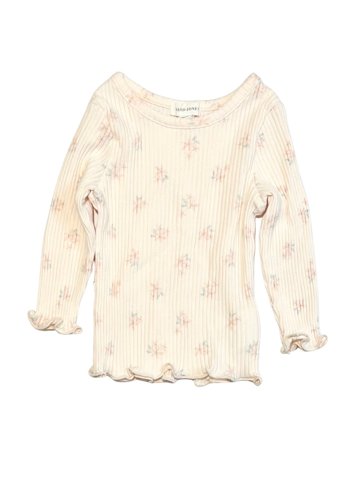 Ribbed floral top - Size 00