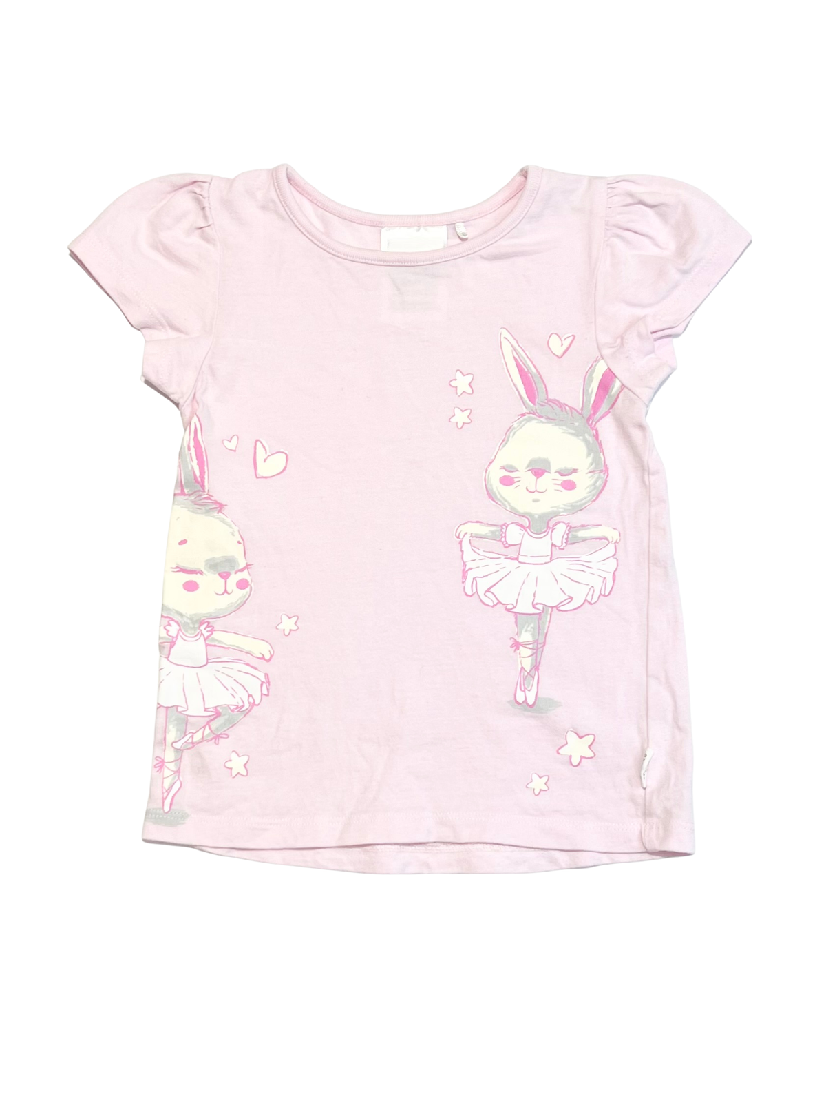 Pink bunny tee - Size 2