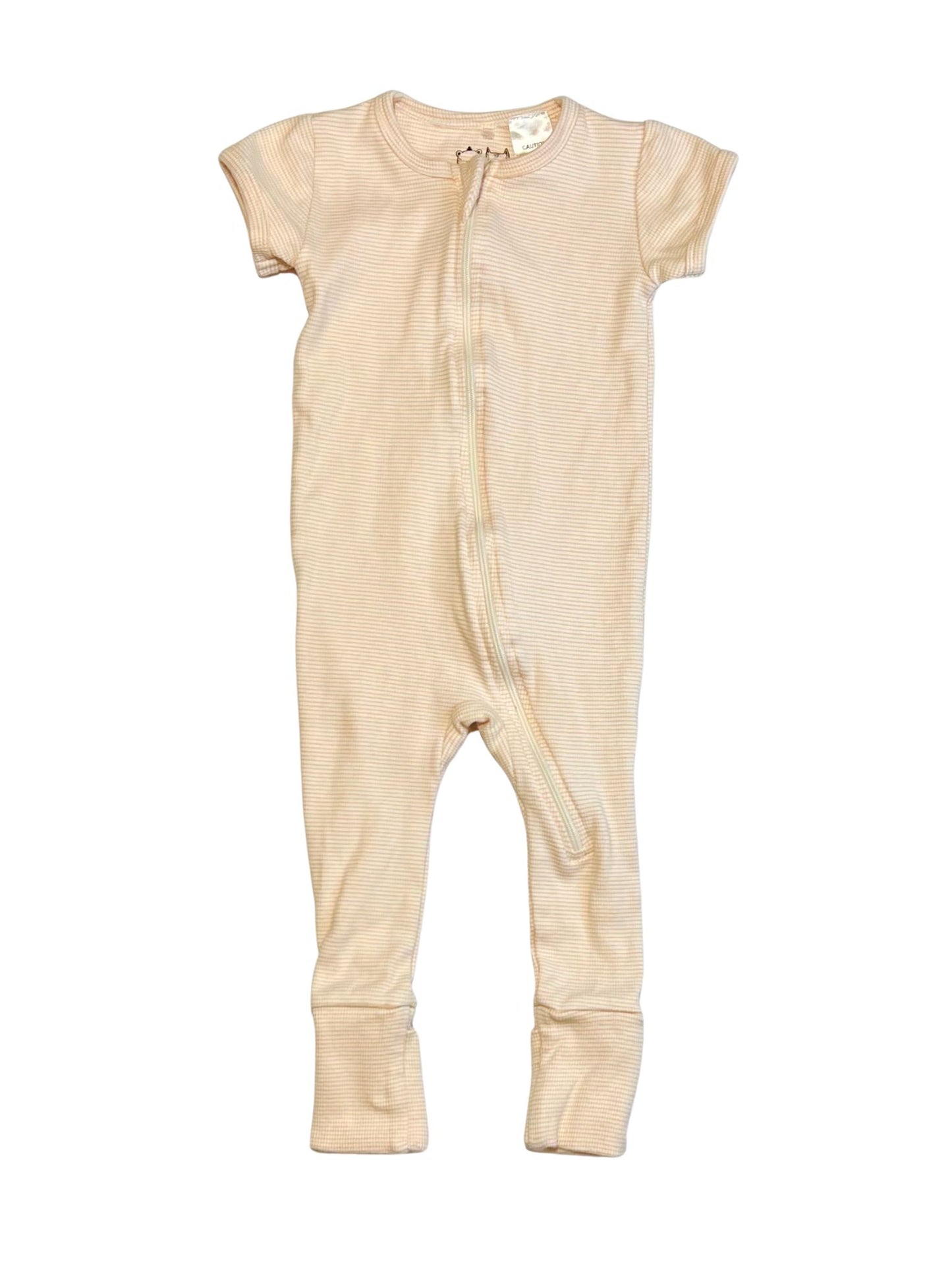 Striped ribbed romper - Size 0