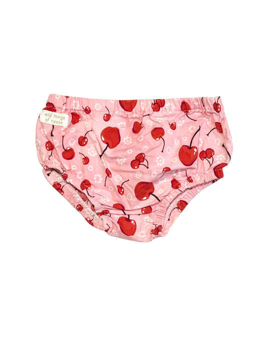 Cherries ruffle nappy cover - Size 000