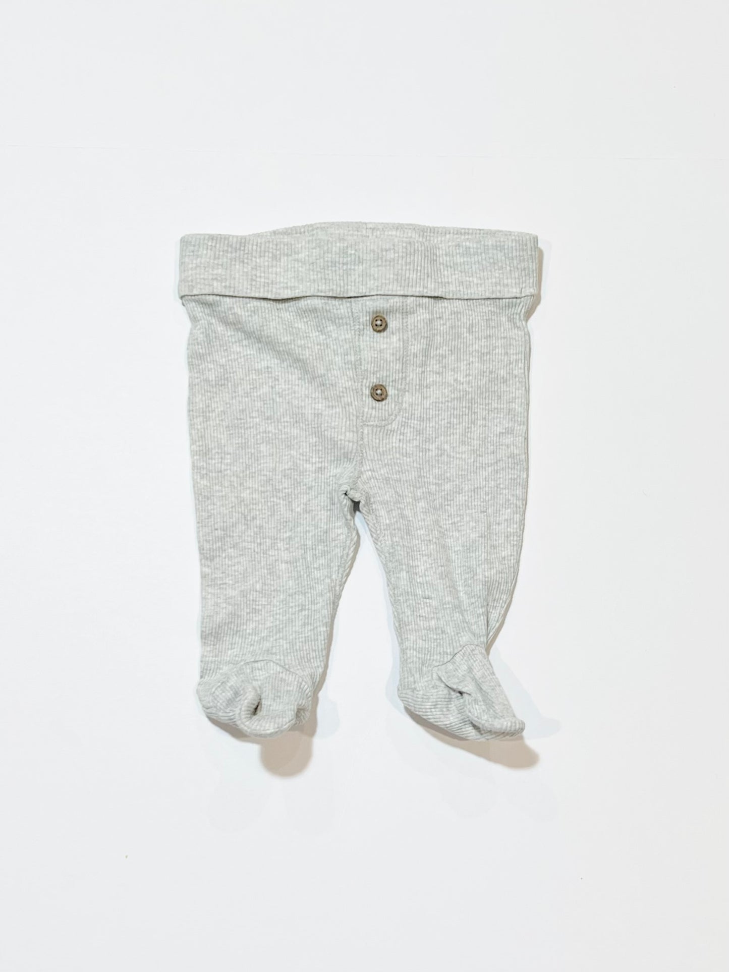Grey ribbed pants - Size 0000