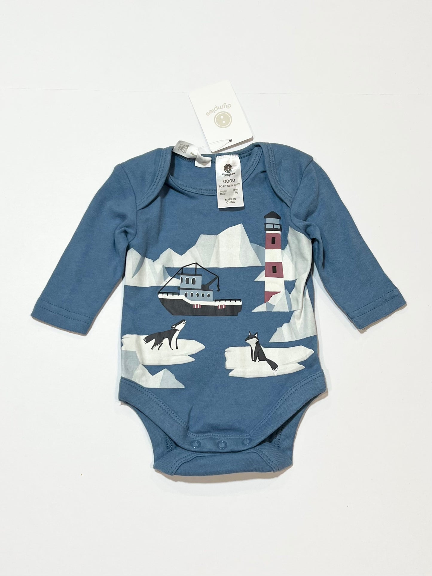 Arctic animals bodysuit brand new - Size 0000