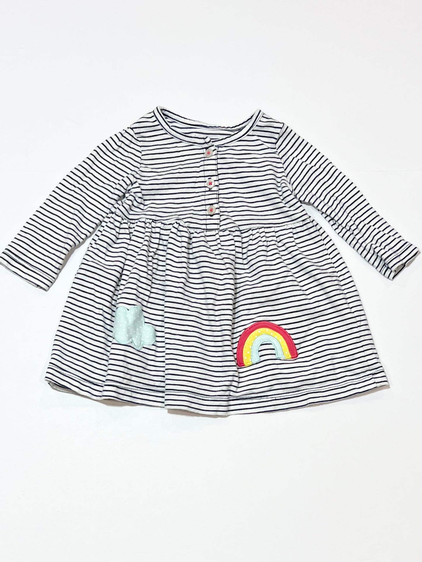 Striped jersey dress - Size 00