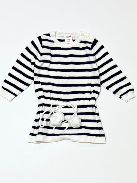 Striped knit dress - Size 00
