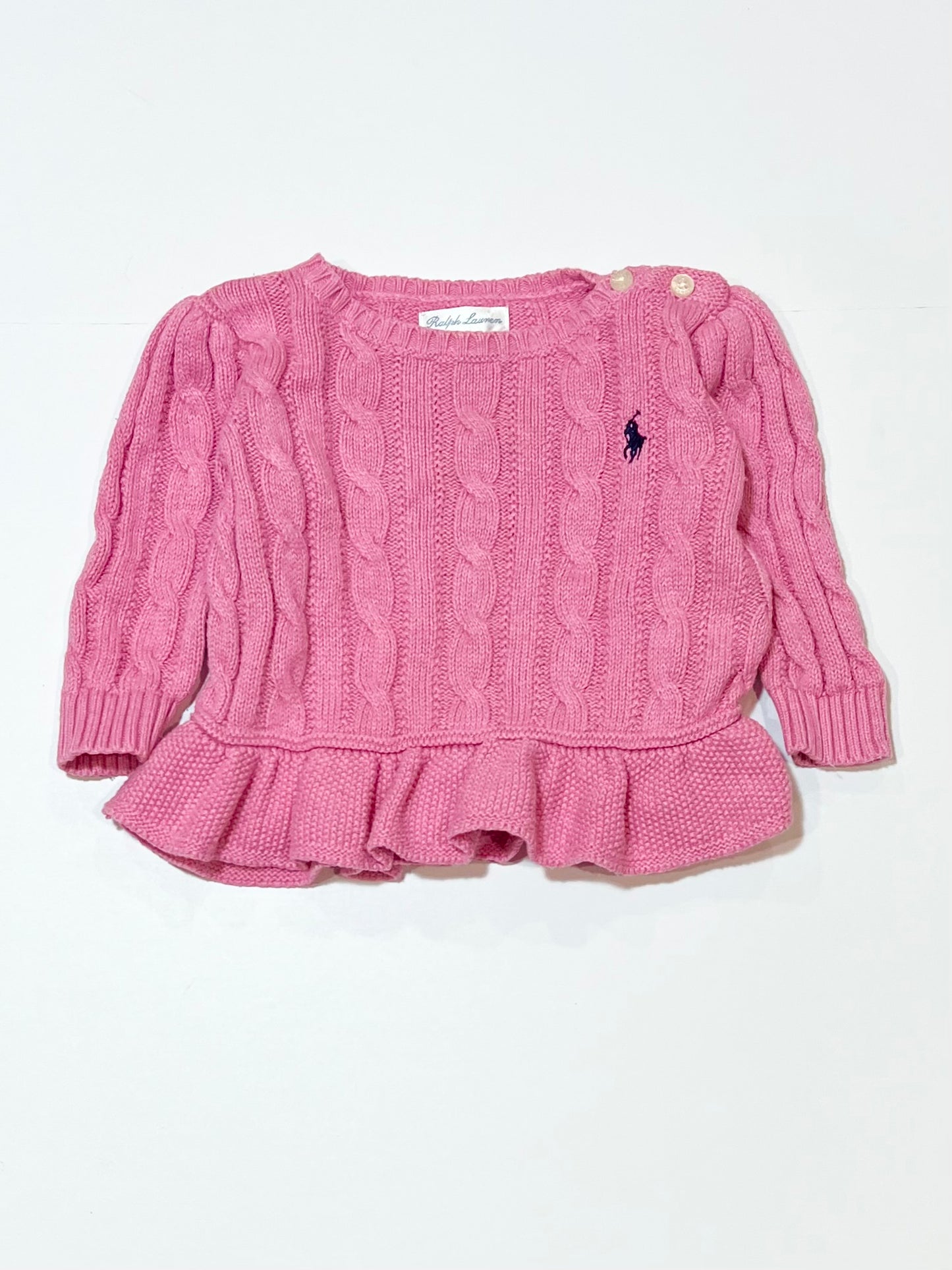 Pink knit jumper - Size 00