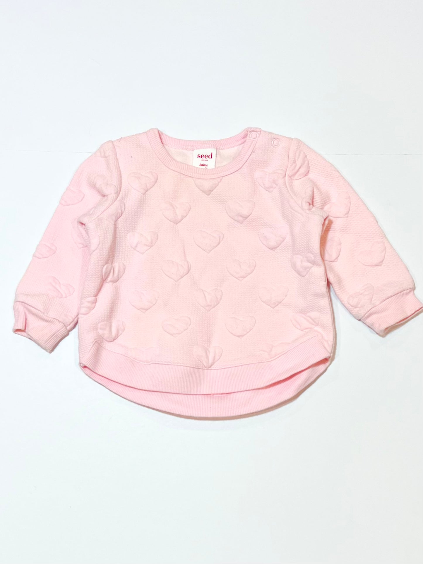 Pink hearts sweater - Size 00