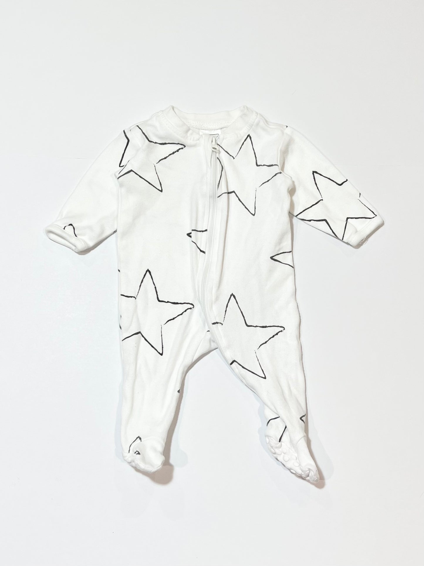 Stars zip onesie - Size 0000