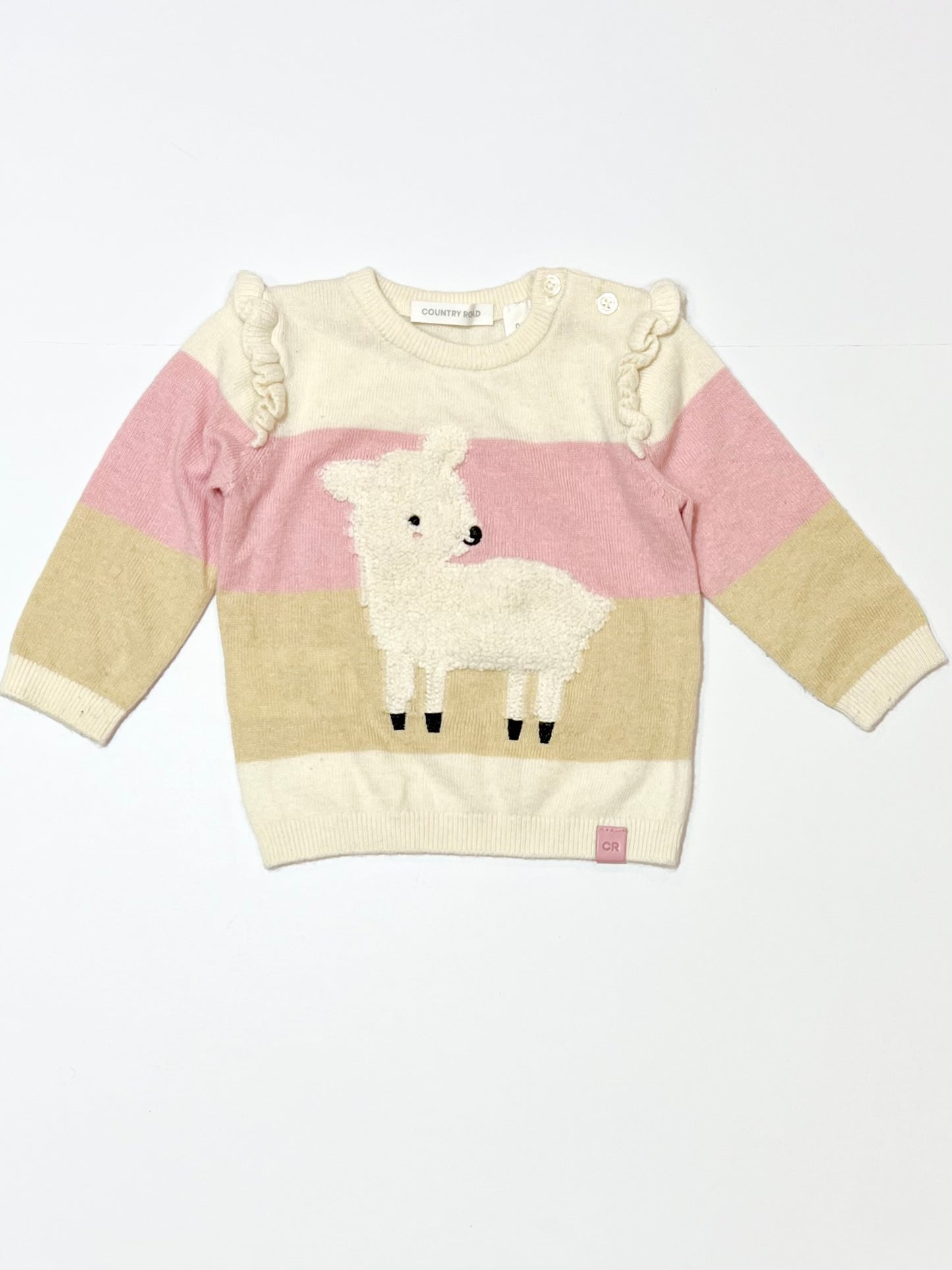 Pink sheep jumper - Size 00