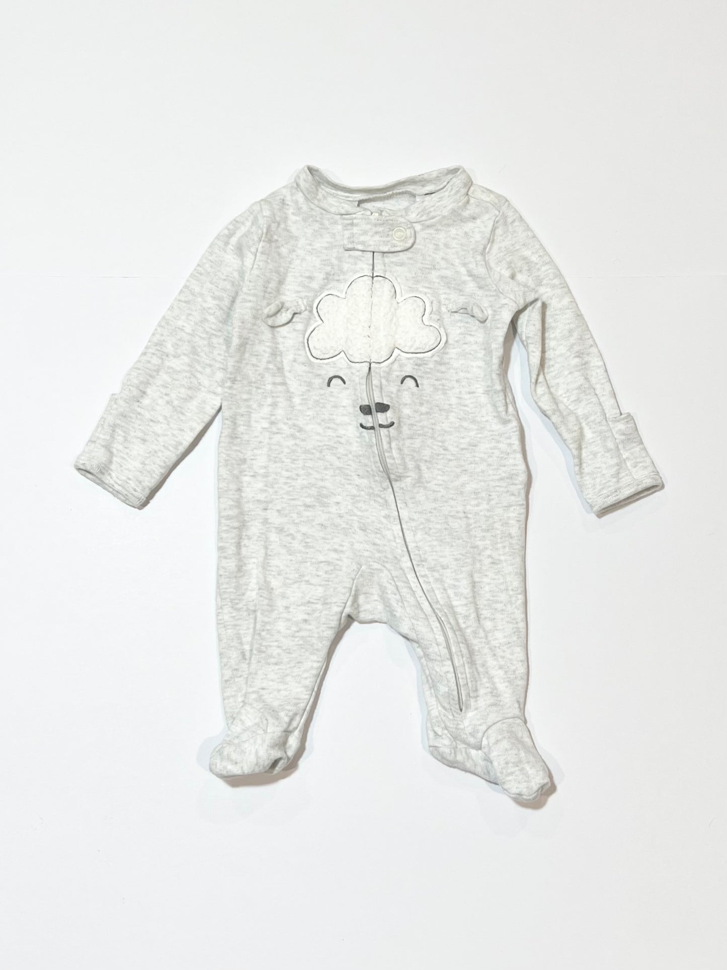 Grey zip onesie - Size 0000