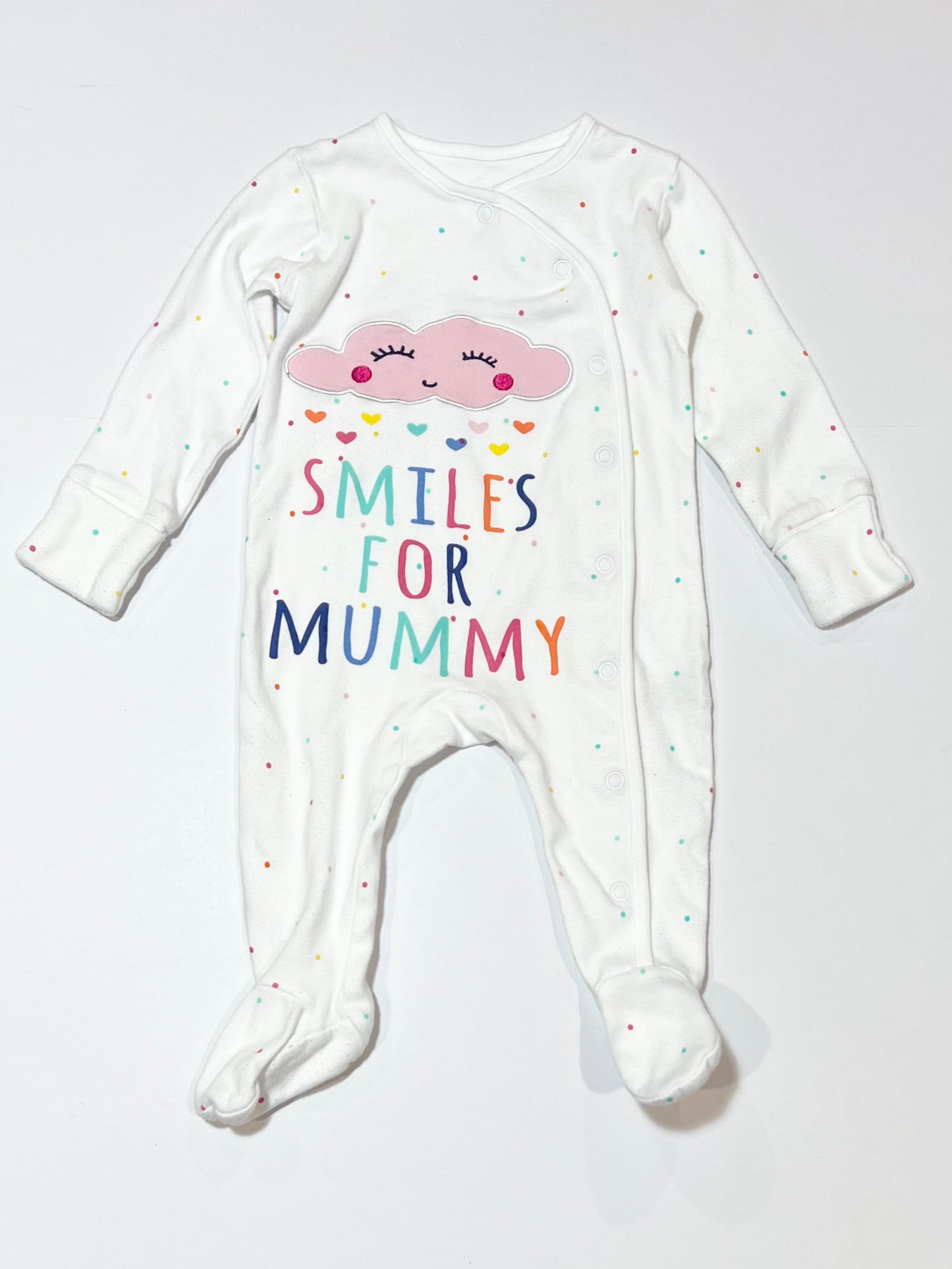 Smiles for Mummy onesie - Size 00