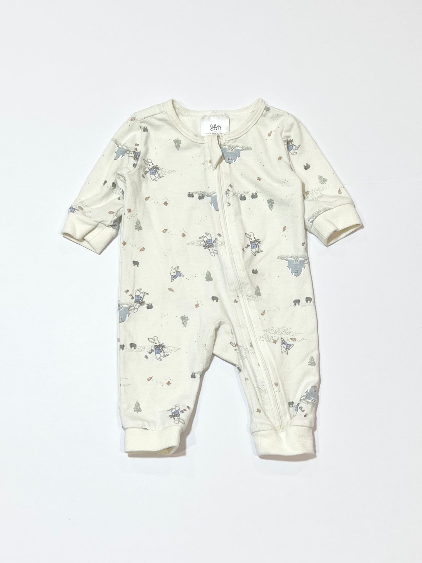 Peter Rabbit zip onesie - Size 0000