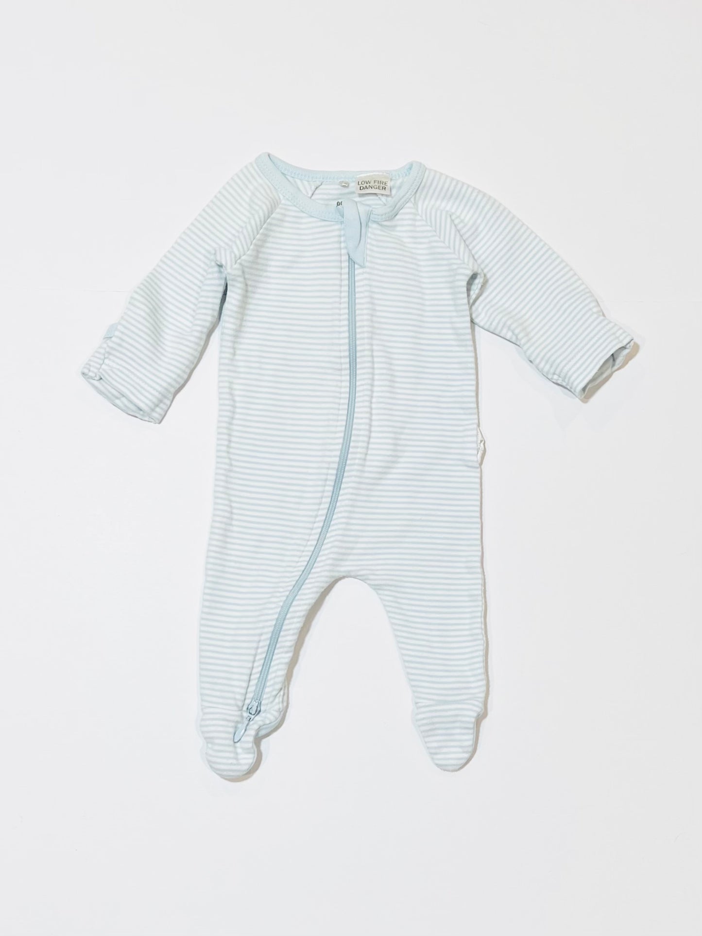 Striped zip onesie - Size 0000