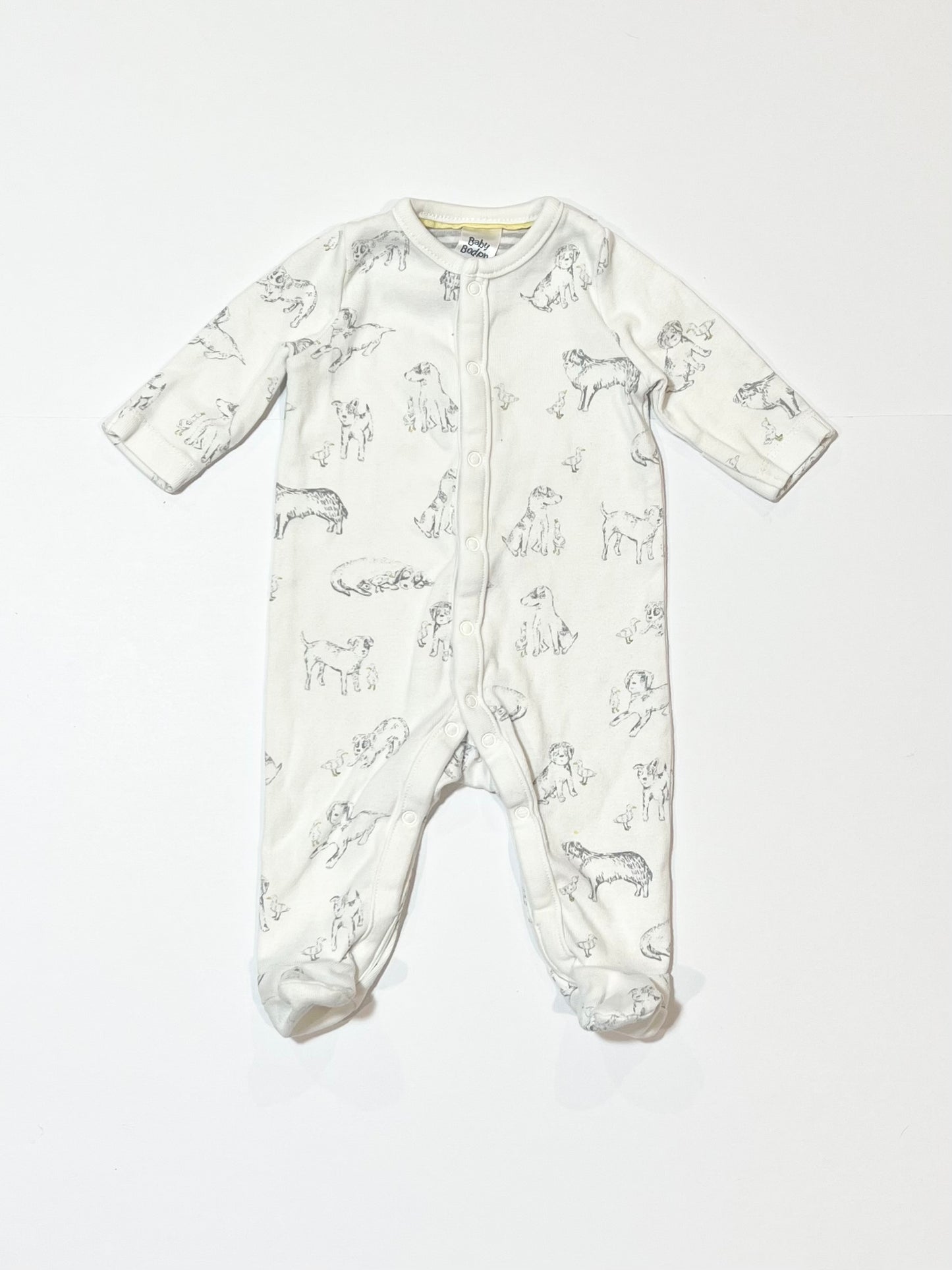 White dogs onesie - Size 0000