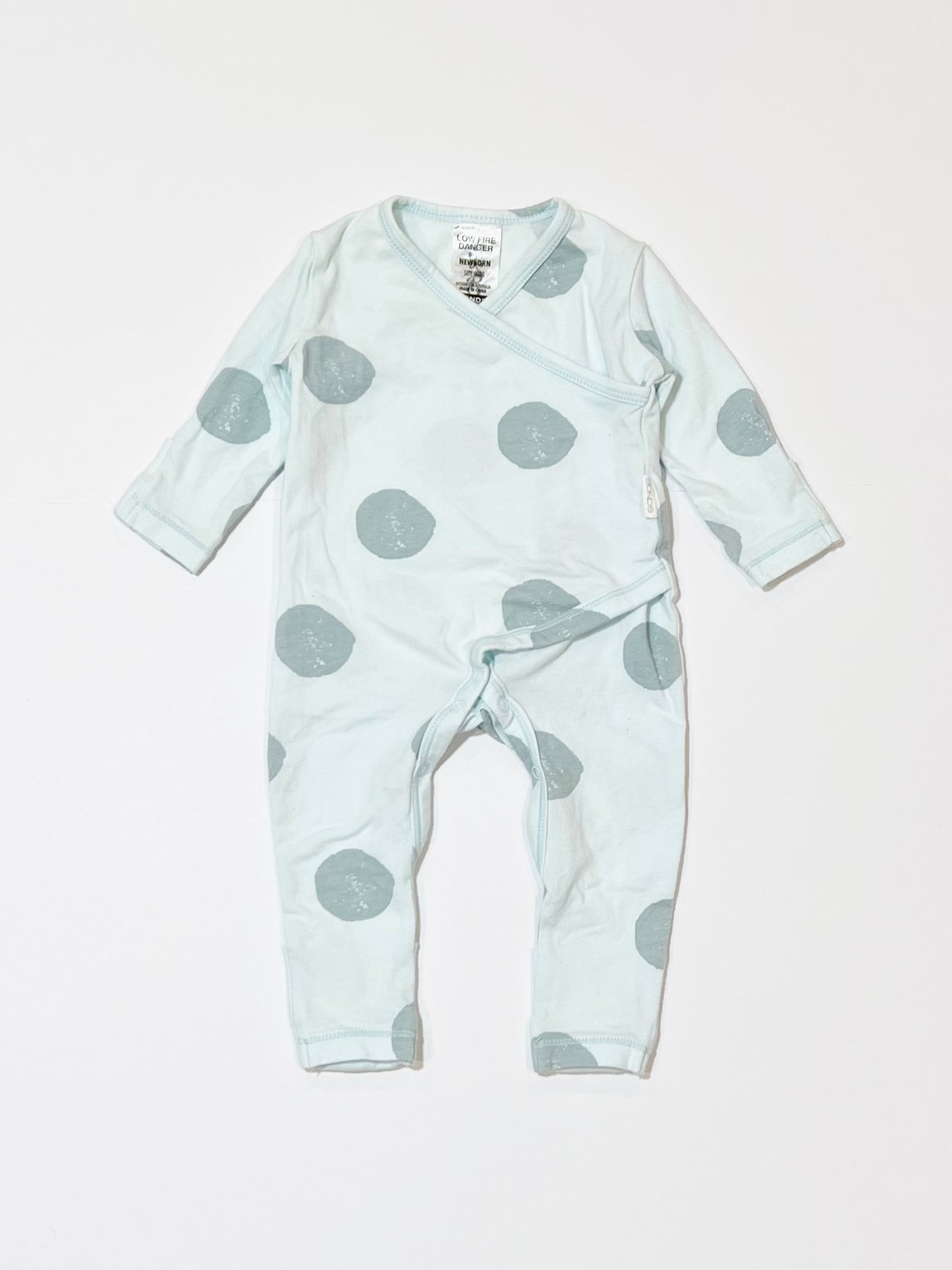Blue spot onesie - Size 0000