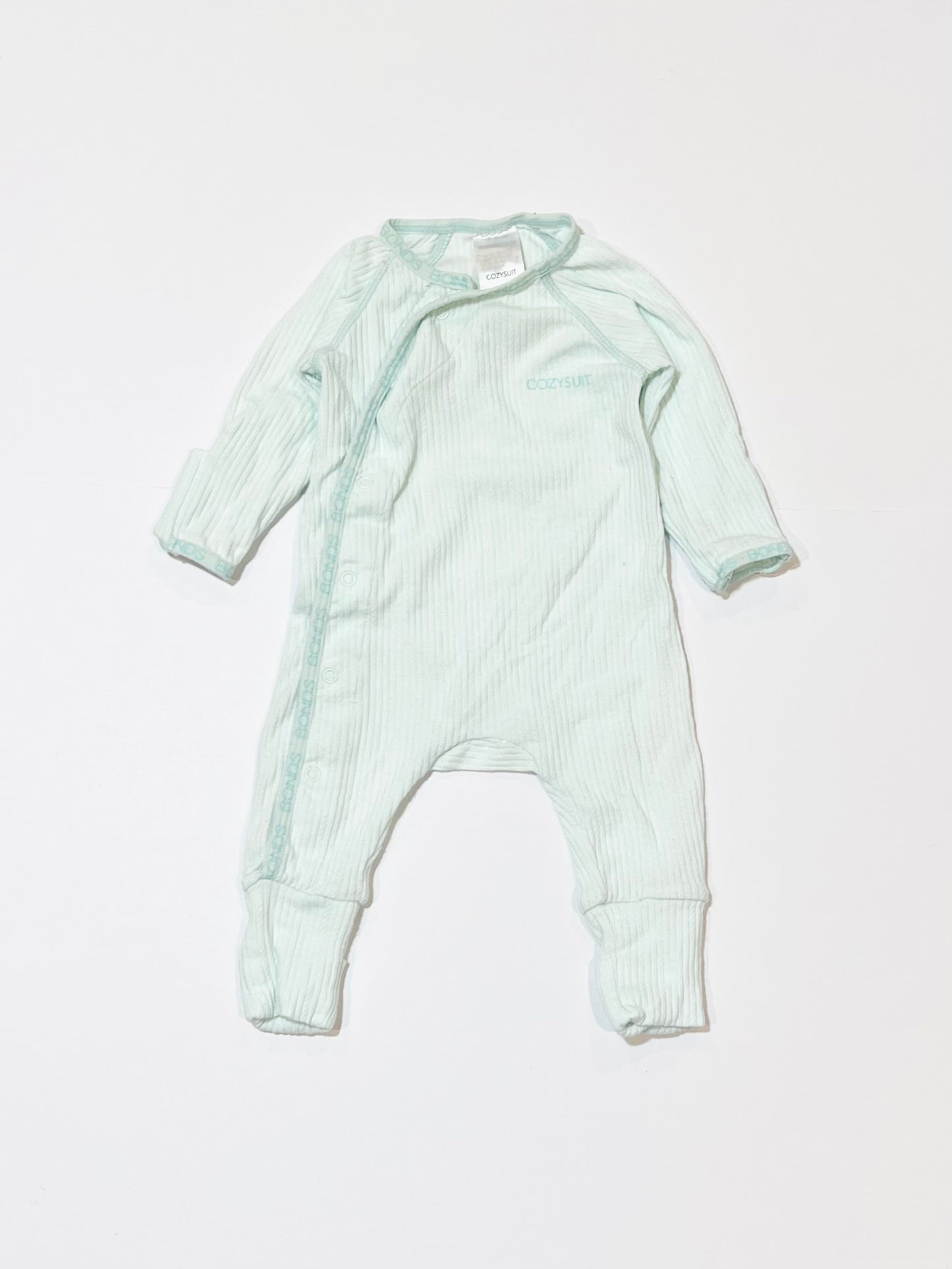 Green ribbed Cosysuit - Size 0000
