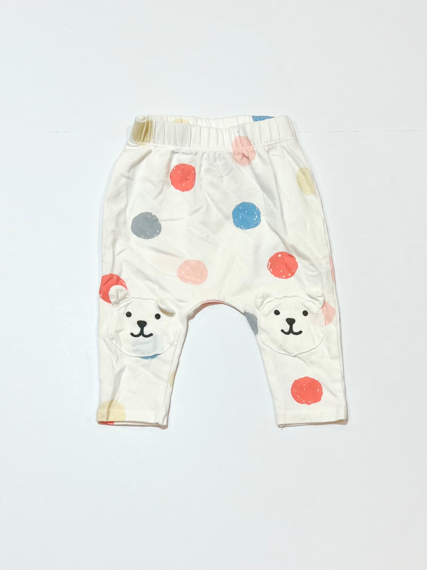 Spotty bear leggings - Size 000